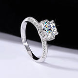 Sterling Silver Moissanite Bridal Bouquet Ring – Gift Ideas — 1
