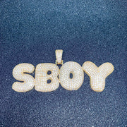 Microinset Zircon Bubble Alphabet Necklace – Jewelry Gift Ideas — 1