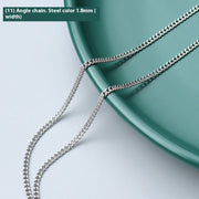 Female Titanium Steel Plated 18K Clavicle Chain – Jewelry Gift Ideas — 5