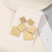 Exaggerated Leaves Layered Earrings Concave Geometric – Stylish Gifts — 6
