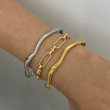 Classic Open 18K Plain Bracelet – Jewelry Gift Ideas — 7