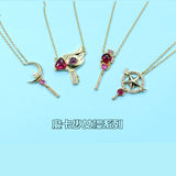 Girl Cherry Bird Head Seal Key Necklace – Jewelry Gift Ideas — 3
