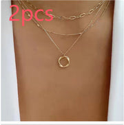 Regular Circle Pendant Fashion Necklace Street – Jewelry Gift Ideas — 4