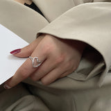 Sterling Silver Love Ring Personality Hollow Hong Kong – Stylish Gifts — 3