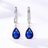 Women's Droplet Sterling Silver Platinum Plated – Gifts for Her — 6