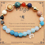 Twelve Constellations Bracelets Natural Stone Beaded – Practical Gifts — 19