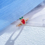 Carrot Ring Female Cute Opening Micro-inlaid – Jewelry Gift Ideas — 4