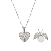 Women's Heart Opening And Closing Necklace Wings – Jewelry Gift Ideas — 1