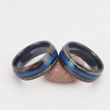 Polished Electric Black Inlaid Deerhorn Ring – Useful Gifts — 7