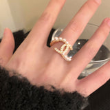 Double Layer Zircon Female Simple Ring Opening – Gifts for Her — 11