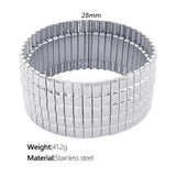 Stainless Steel Stretch Strap Retro Metal – Jewelry Gift Ideas — 4