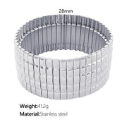 Stainless Steel Stretch Strap Retro Metal – Jewelry Gift Ideas — 4