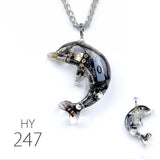Dolphin Steampunk Electronic Pendant Necklace – Jewelry Gift Ideas — 8