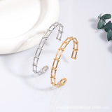 Stainless Steel Bracelet Opening Gold-plated – Jewelry Gift Ideas — 6