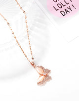 Women's Butterfly Diamond Necklace Women's Fashion Ins – Stylish Gifts — 6