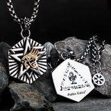 Pendant Titanium Steel Retro Hexagram Pendant – Jewelry Gift Ideas — 2