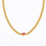 Heavy Industry Cuban Chain Love Necklace – Jewelry Gift Ideas — 5