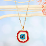 Fashion Devil's Eye Necklace Multi-layer Round – Jewelry Gift Ideas — 4