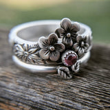 Women's Vintage Flower Couple Rings Imitation Thai – Gifts for Couples — 5