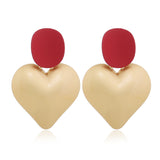 Street Style Ear Jewelry Big Peach Heart Acrylic – Stylish Gifts — 2