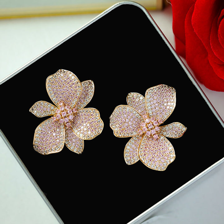 Sterling Silver Needle Fashion Wedding Dress Earring – Stylish Gifts — 1