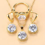 Earrings Rings Necklaces Three-piece Jewelry Set – Jewelry Gift Ideas — 1