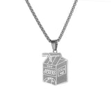 Stainless Steel Milk Bottle Pendant Titanium – Jewelry Gift Ideas — 6