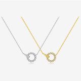 S925 Sterling Silver Ring Buckle Necklace – Jewelry Gift Ideas — 5
