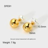 Fashionable All-match Round Pearl Earrings – Special Occasion Gifts — 19