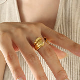 Cool Personality Shaped Simple Ins Titanium Steel 18K – Birthday Gifts — 4