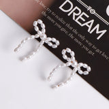Vintage Plastic Pearl Bow Floral Hand-woven – Holiday Gift Ideas — 14