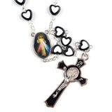 Heart-Shaped Acrylic Rosary Necklace – Jewelry Gift Ideas — 9