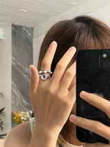 Heavy Duty Hip Hop Neutral Pearl Ring – Useful Gifts — 4