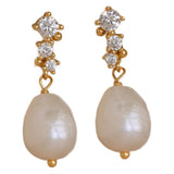 Pearl Copper-plated Gold Micro Inlaid Zircon Women's – Stylish Gifts — 4