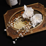 French Satin Three-dimensional Camellia Beaded Lily – Surprise Gifts — 4