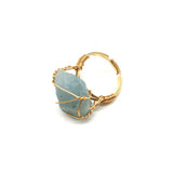 Personality Hand Wrapped Rough Stone Agate Ring – Meaningful Gifts — 6