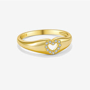 Sterling Silver Female With Hearts Simple Personality – Stylish Gifts — 11