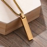 Stainless Steel Roman Numeral Rectangular Bar – Jewelry Gift Ideas — 10