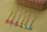 Doppel Herz Necklace Oil Dripping Rose Gold – Jewelry Gift Ideas — 17