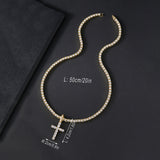 Versatile And High-end Zirconia Cross Necklace – Jewelry Gift Ideas — 11
