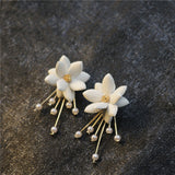 Women's Versatile Temperament Flower Pearl Earrings – Gifts for Her — 5