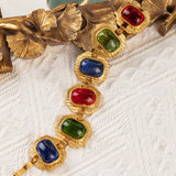 Retro Three-color Hand Burn Glazed Bracelet – Jewelry Gift Ideas — 8