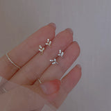 925 Silver Needle Earrings Mini Olive Branc – Unique Gift Ideas — 1
