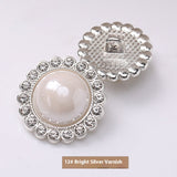 Pearl Drill Buckle Metal Coat Button Advanced Sense – Everyday Gifts — 4