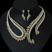 INS Wind Zircon Necklace Earring Set – Jewelry Gift Ideas — 11