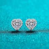 Women's Mosang Stone 925 Sterling Silver Earrings – Gifts for Her — 1