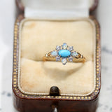 Rhombus Turquoise Natural Opal Opal Ring 925 – Unique Gift Ideas — 6