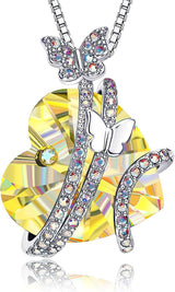 Heart-shaped Gem Inlaid With Exquisite Butterfly – Jewelry Gift Ideas — 15