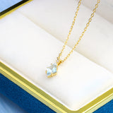 Wear Diamond Shaped Blue Topaz Necklace – Jewelry Gift Ideas — 4