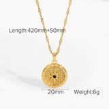 Men's And Women's Pendant Necklace Round Eight – Jewelry Gift Ideas — 12